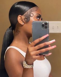 Vacation Hairstyles, Slick Hairstyles, High Ponytail, Hair Ponytail Styles, Hair Laid, Hair Ponytail