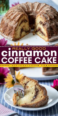 Bake up some joy with this scrumptious Really Good Cinnamon Coffee Cake! Not only is this cake beautifully moist, the rich cinnamon-sugar nut filling adds a delightful crunch and warm spice that’s hard to resist. Easy to make and even easier to enjoy! Rhubarb Coffee Cakes, Cinnamon Coffee Cake, Cinnamon Coffee, Cinnamon Recipes, Easy Cinnamon