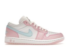 Check out the Jordan 1 Low SE Paw Print Pink Foam (Women's) available on @StockX Cute Jordans, Rave Shoes, Custom Sneakers Diy, Pink Jordans, Pink Nike Shoes, Shoes For School, Preppy Shoes, Pretty Shoes Sneakers, Cute Nike Shoes