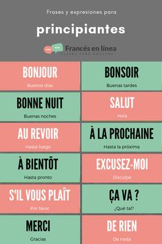 the different types of french phrases