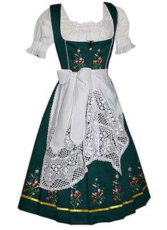 Embroidered Dirndl, German Dirndl Dress, Dirndl Dress Oktoberfest, Apron Top