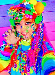 Decora Fashion Outfits, Rainbowcore Fashion, Kawaii People, Decora Kei Fashion, Decora Girl