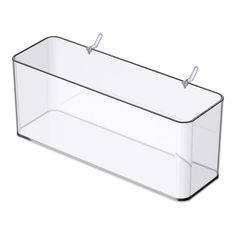 a clear plastic container with two handles