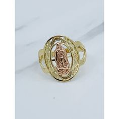 14k Solid Gold Ring Virgin Mary Our Lady Of Guadalupe Yellow And Rose Gold Size 7.5 Fine Jewelry Includes A Small Box Check Out My Other Jewelry ************ Anillo De Virgen De Guadalupe De 14 Kilates Oro Slido Tamao 7.5 Joyeria Fina Oro Dorado Y Rosado Stock #091753 Mary Guadalupe, Our Lady Of Guadalupe, Lady Of Guadalupe, Solid Gold Ring, 14k Gold Ring, Our Lady, Virgin Mary, Womens Jewelry Rings, Gold Ring