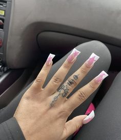 Vacation Nails Black Women, Nail Cam, French Tip Acrylic Nails, Dope Nail Designs, Birthday Shoot