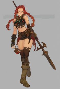 Chara Design, Campaign Ideas, Tutorials Drawing, Viking Woman, Character References, Dungeons And Dragons Characters, Warrior Girl, Art Characters, Character Ideas