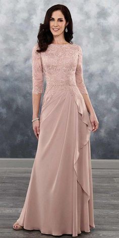 Bride Dress Lace, Rose Lace, Elegant Dresses For Women, Bateau Neckline, Mother Of The Bride Dress, Dresses Lace, Groom Dress, Bride Dresses, Dress With Lace