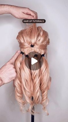 Updo For Long Layered Hair, Thick Long Hair Updo Easy, Medium Updo Hairstyles Tutorials, Updos For Long Hair Bride, Wedding Updo Step By Step, Updo With Pins, Updo Very Long Hair, Hair Up Videos, Diy Glam Hairstyles