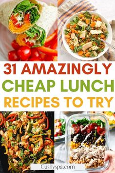 Cheap Lunch Recipes, Sirtfood Diet, Nutritious Lunch, Easy Recipe Ideas, Cheap Lunch, Lunch On The Go, Cheap Meal, Cheap Easy Meals