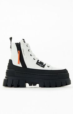 Palladium Women's Revolt Zip TX Boots | PacSun Rave Boots, High Top Boots, Platform Sneaker, Chunky Platform, Pretty Shoes, Platform Sneakers, Pacsun, Womens Shoes Sneakers, High Top