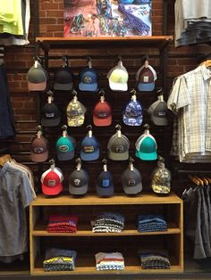 Hat section Cap Display Ideas Retail, Wall Hat Racks, Lifestyle Logo, Cap Rack, Trendy Caps, Hat Racks, Bob Marley Art