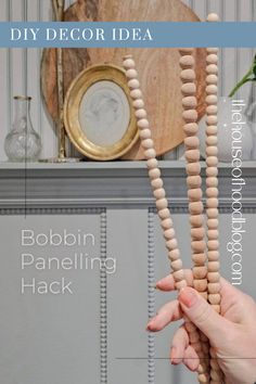 the diy decor idea bobbin paneling hack is an easy project for beginners