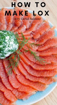 how to make lox on a plate with dill