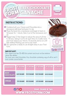 the instructions for how to make chocolate from scratch