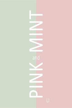 a pink and green poster with the words thinkmint and thinkfink on it