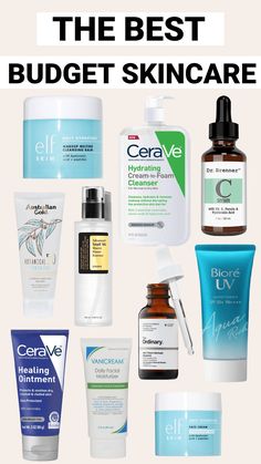 Face Care Routine On A Budget, Facial Care Products Skincare, Drugstore Skincare For Oily Skin, Cheap Drugstore Skincare, Affordable Skincare Routine For Combination Skin, Best Skin Routine For 30s, Best Skin Products For Combination Skin, Best Skin Care Products For Combination Skin