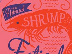 the first annual shrimp festival poster