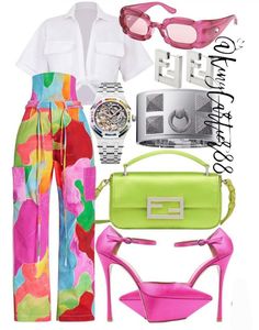 Colorful Tops, Dressing Ideas, Outfit Options, Diva Style, Stylish Summer Outfits, Trendy Fashion Outfits, Color Full, Burda Style, Women Outfit