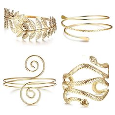 PRICES MAY VARY. GREEK GODDESS ARM CUFF BRACELETS: This Greek goddess arm cuff bracelet features an intricate gold leaf design, adding an elegant and regal touch to your Greek goddess costume or everyday style. With its eye-catching gold leaf design, this arm cuff bracelet makes a bold statement and draws attention to your arms. GOLD HALLOWEEN BRACELETS: This arm cuff is not only perfect for Halloween costumes but also adds a touch of Greek mythology inspired flair to themed parties, cosplay eve Greek Goddess Accessories, Greek Goddess Jewelry, Goddess Accessories, Arm Cuff Jewelry, Silver Arm Cuff, Upper Arm Cuff Bracelet, Goddess Halloween, Goddess Beauty, Gold Arm Cuff