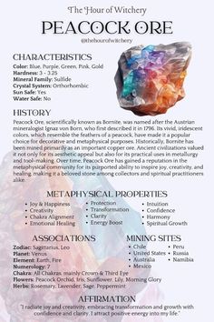 Peacock Crystal Meaning, Bornite Crystal Meaning, Peacock Ore Crystal Meaning, Peacock Ore Meaning, Grimoire Notes, Peacock Ore Crystal, Wicca Crystals, Spiritual Coaching