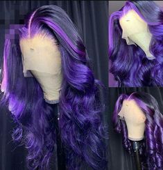 4x4 Wig, Hair Colorful, Twisted Hair, Purple Stuff, Choice Board, Blonde Wigs, Purple Wig, Wig Straight, Brazilian Remy Hair