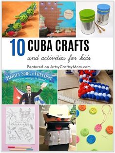 the top ten crafts and activities for kids to do with their arty creations, including paper