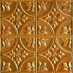 an image of gold tin ceiling tiles