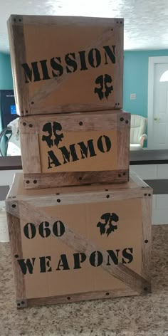 Army Box Ideas, Camoflauge Party Decorating Ideas, Camo Themed Party, Army Theme Birthday Party Decorations, Modern Warfare Birthday Party, Army Decorations Party Ideas, Army Party Decorations Diy, Army Vbs Decorations