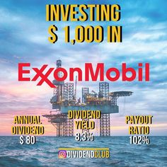 an advertisement for the exon mobil investment fund, which is currently under $ 1, 000 in taxes