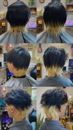 Instagram : Haircut @9hahoi  https://www.instagram.com/9hahoi/ #hair #shorthair #hairstyle  #haircut #hairstylist #mullet  #hairdesign #hanoi #vietnam #vietnamese #so9hahoi #xomhahoi #9xomhahoi #9hahoi Mullet Hair Dye Ideas Men, Men Hair Color Ideas, Men Hair Dye Ideas, Mullet Hair Dye, Short Skunk Hair, Mullet Color, Dyed Mullet, Hair Peg, Hairstyle 360