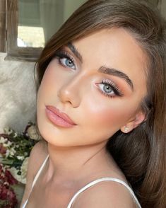 Bridal Makeup For Green Eyes, Bridal Makeup For Blue Eyes, Wedding Makeup For Blue Eyes, Wedding Makeup Blue, Soft Wedding Makeup, Hazel Eye Makeup