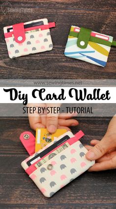 diy card wallet step by step instructions for beginners to make it easy and fun