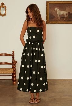 Neroni Dress Polka Dot with Bows – Ciao Lucia Ciao Lucia, Black Bows, White Evening Dress, Satin Evening Dresses, Dress Inspo, Polka Dress, Dance Dress, Sweater Sale, Overall Dress