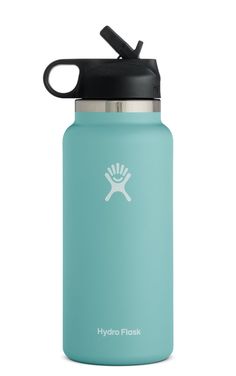 the hydro flask water bottle in aqua