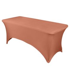 an orange table cloth on a white background