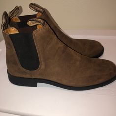 Gently Worn Box Not Included 10au=11us Men’s Brown Please No Trades Dress Brown Boots, Mens Blundstone, Chelsea Dress, Blundstone Shoes, Brown Chelsea Boots, Brown Boots, Chelsea Boots, Chelsea, Men's Shoes