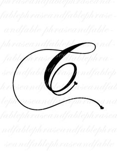 the letter c is drawn in black ink on a white background, and it has an elegant