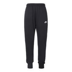 Nike Sportswear Club Fleece Trousers Black BV2672-010 (Men's/Casual) Nike Sportswear Tracksuit For Sports, Nike Sports Tracksuit, Black Sports Sweats With Pockets, Winter Sports Bottoms In Sportswear Style, Black Sweats With Pockets For Sports, Nike Black Functional Sweatpants, Nike Sportswear Tracksuit For Jogging, Nike Joggers For Winter Sports, Functional Black Nike Sweatpants