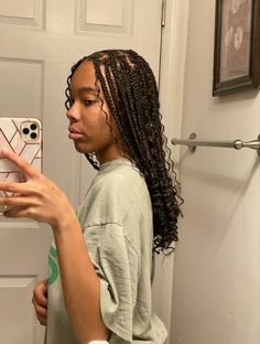 Bohemian Knotless Braids, Bohemian Knotless, Curly Braided Hairstyles, Amber Hair, Short Box Braids Hairstyles, Curly Hair Braids, Goddess Braids Hairstyles, Box Braids Hairstyles For Black Women, Braids Hairstyles Pictures