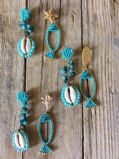 Diy Jewelry Videos, Beaded Jewelry Necklaces, Diy Jewelry Necklace, Vintage Jewelry Crafts, Mermaid Jewelry, Fabric Earrings, Beaded Bracelet Patterns, Earrings Inspiration