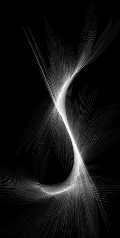 an abstract black and white background with lines in the shape of a spiral or wave