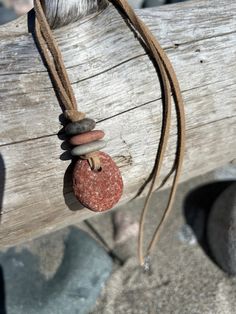 Natural flat pebble necklace -- hangs roughly 15" long -- lobster clasp closure Earthy Adjustable Round Pendant Necklace, Adjustable Teardrop Necklace With Lobster Clasp, Pebble Crafts, Pebble Jewelry, Pebble Pendant, Pebble Necklace, Rock Necklace, Pebble Stone, Rock Jewelry