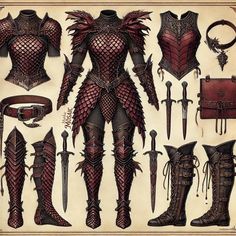 Scalemail Armor Dnd, Scale Mail Armor Dnd, Dragon Riding Outfit, Women's Armor, Dragon Armour, Magic Outfits, Dnd Character Design