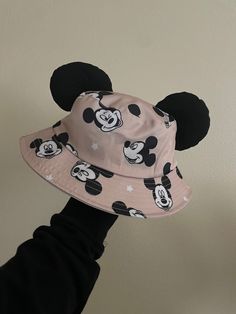 This is an adult size bucket hat.  Bucket hats are final sale.  Cute magical mouse & friend printed bucket hat with ears  The hat size is about 22 inches typical adult sized bucket hat Inside is lined with white fabric Fun Mickey Mouse Hat, Fun Mickey Mouse Themed Hat One Size Fits Most, Adjustable Mickey Mouse Fun Hat, Hat With Ears, Cute Disney Outfits, Magic Bag, Winter Girls, Ear Hats, Bucket Hats