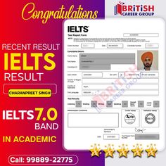 the ielts application is being displayed in this image