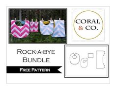 the rock - a - bye bundle includes two free patterns and a printable pattern