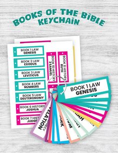 books of the bible keychain