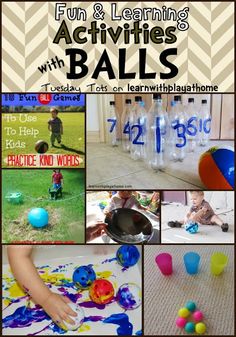 fun and learning activities for kids with balls