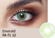 Emerald Colour Lens  Price: 1800 & FREE Shipping  #hashtag4 Emerald Colour, Brown Shades, Honey Colour