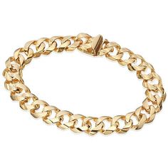 Cuban link 8" Bracelet, 14K gold 222122540 Luxury Cuban Link Bracelet With Figaro Chain, 14k Yellow Gold Cuban Link Bracelet, Elegant Cuban Link Chain Bracelet With Solid Construction, Elegant Cuban Link Chain Bracelet With Solid Links, 14k Gold Chain Link Bracelet In Gold-tone, Elegant Sterling Silver Cuban Link Bracelet For Formal, 14k Yellow Gold Chain Link Bracelet, 14k Gold Link Diamond Bracelet, Tarnish Resistant, Yellow Gold Cuban Link Bracelet With Solid Construction